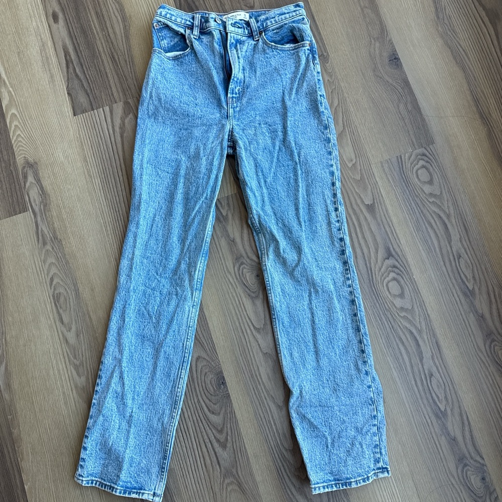 Abercrombie & Fitch High Rise Blue Jeans